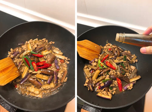 家常酱烧肉末茄子2 家常酱烧肉末茄子2
