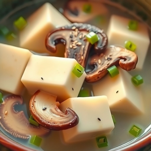 秀珍菇烧豆腐汤