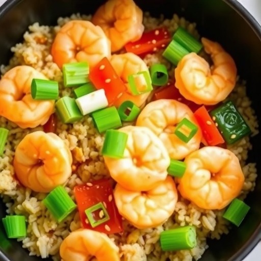 虾仁青菜炒饭