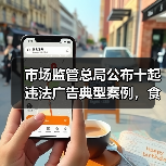 市场监管总局公布十起违法广告典型案例，食品领域有2起（图1）
