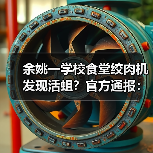 余姚一学校食堂绞肉机发现活蛆？官方通报：属实（图1）