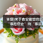 答复|关于食安监管应由“事后查处”向“事前预防”转变的提案(图4) 答复|关于食安监管应由“事后查处”向“事前预防”转变的提案(图4)