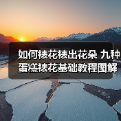 如何裱花裱出花朵 九种蛋糕裱花基础教程图解（图2）