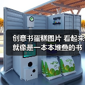 创意书蛋糕图片 看起来就像是一本本堆叠的书（图2）
