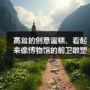 高耸的创意蛋糕,看起来像博物馆的前卫雕塑(图4) 高耸的创意蛋糕,看起来像博物馆的前卫雕塑(图4)