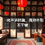 烤芦笋鲜蔬，保持外形不干皱