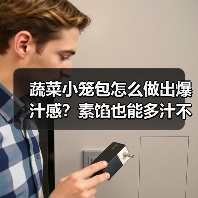 蔬菜小笼包怎么做出爆汁感？素馅也能多汁不寡淡！（图3）
