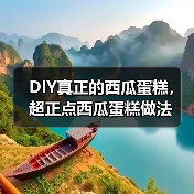 DIY真正的西瓜蛋糕，超正点西瓜蛋糕做法（图3）