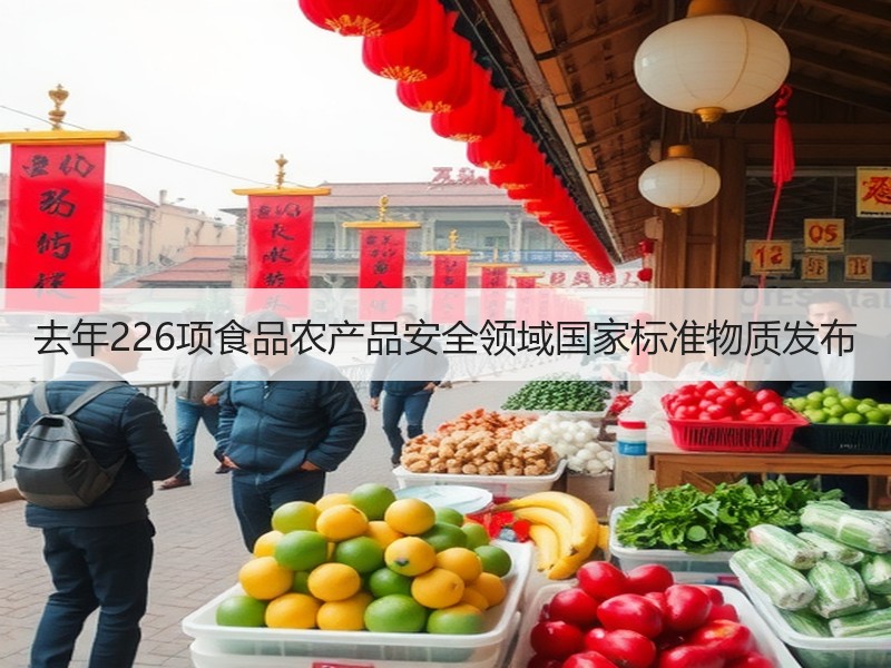 去年226项食品农产品安全领域国家标准物质发布